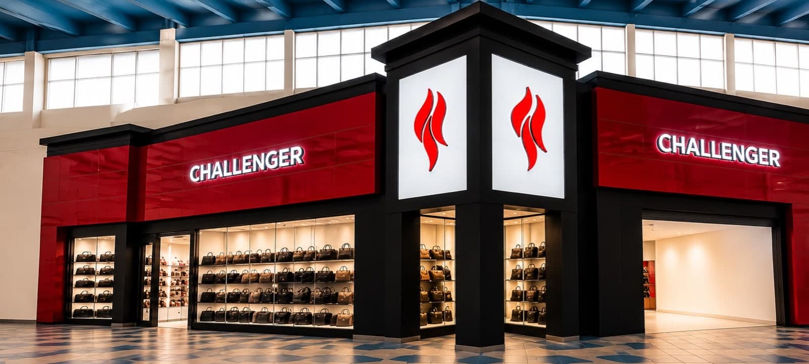 Fachada de la tienda CHALLENGER en Megacentro, Santo Domingo Este