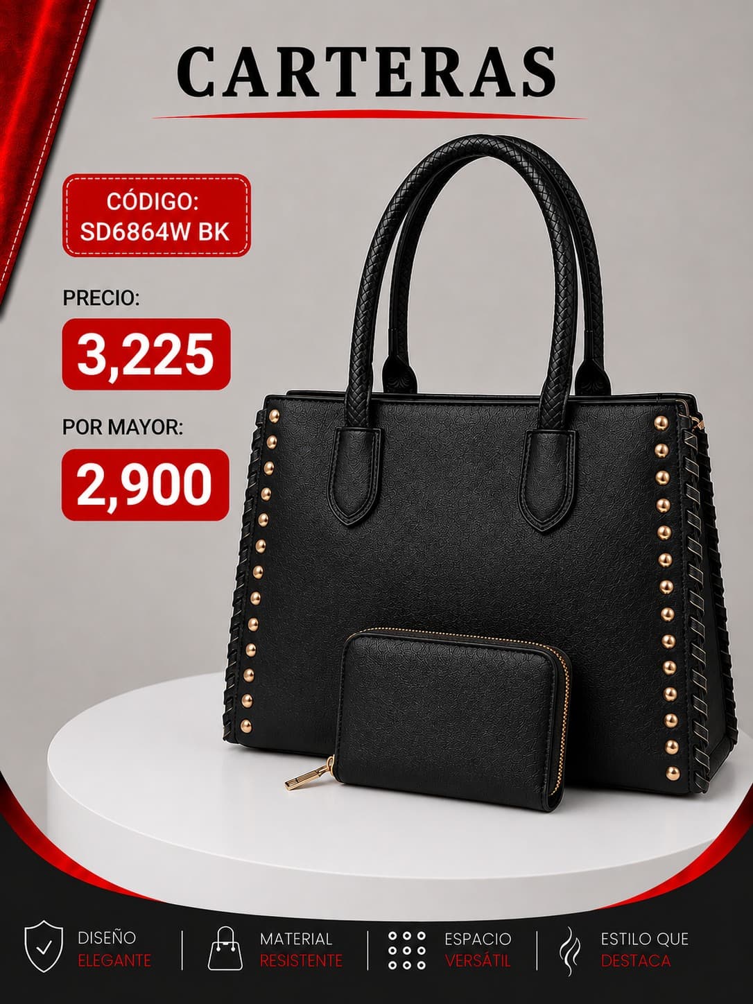 Cartera Marron SD-6864BR