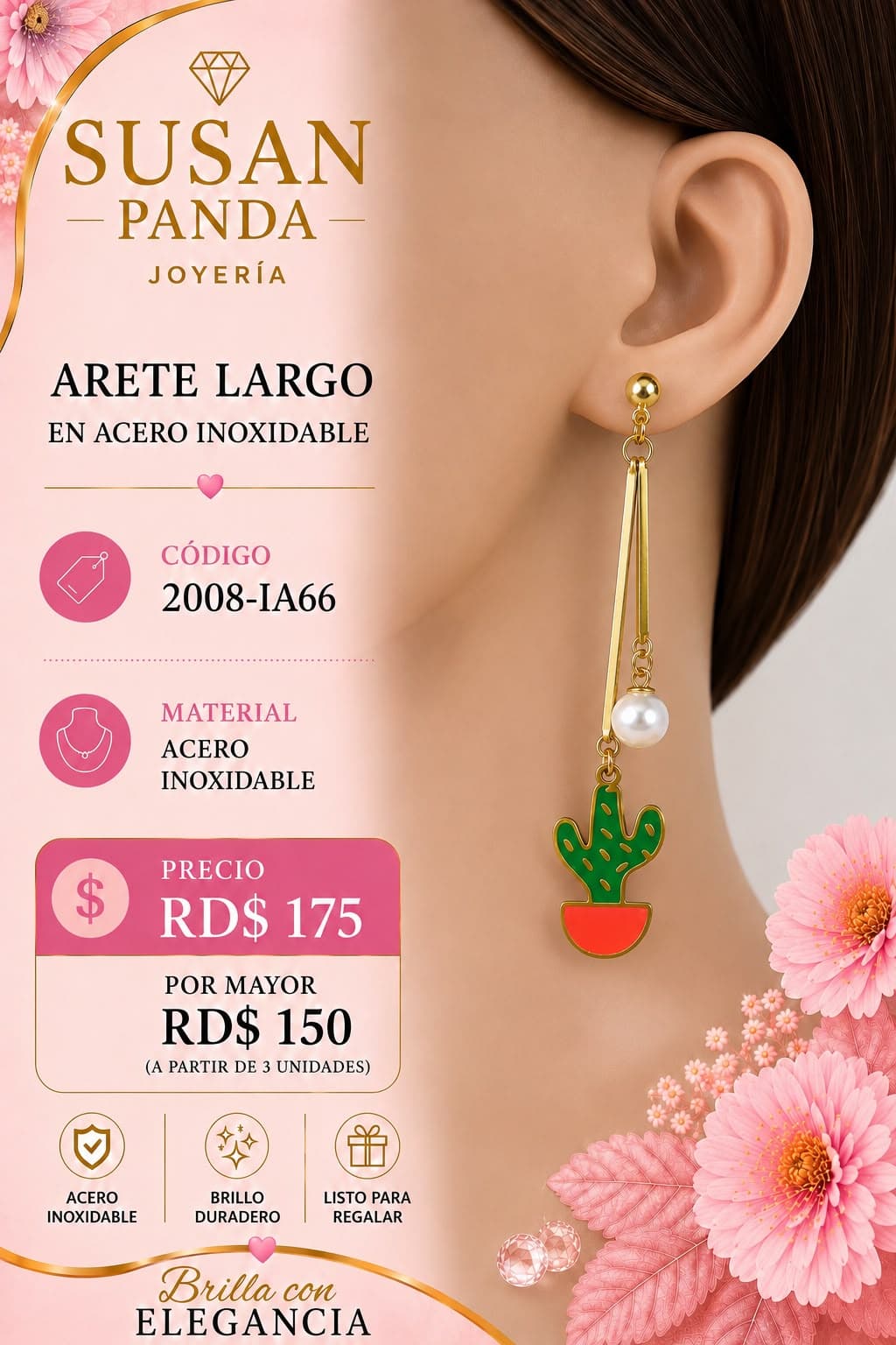 Arete Largo en Acero