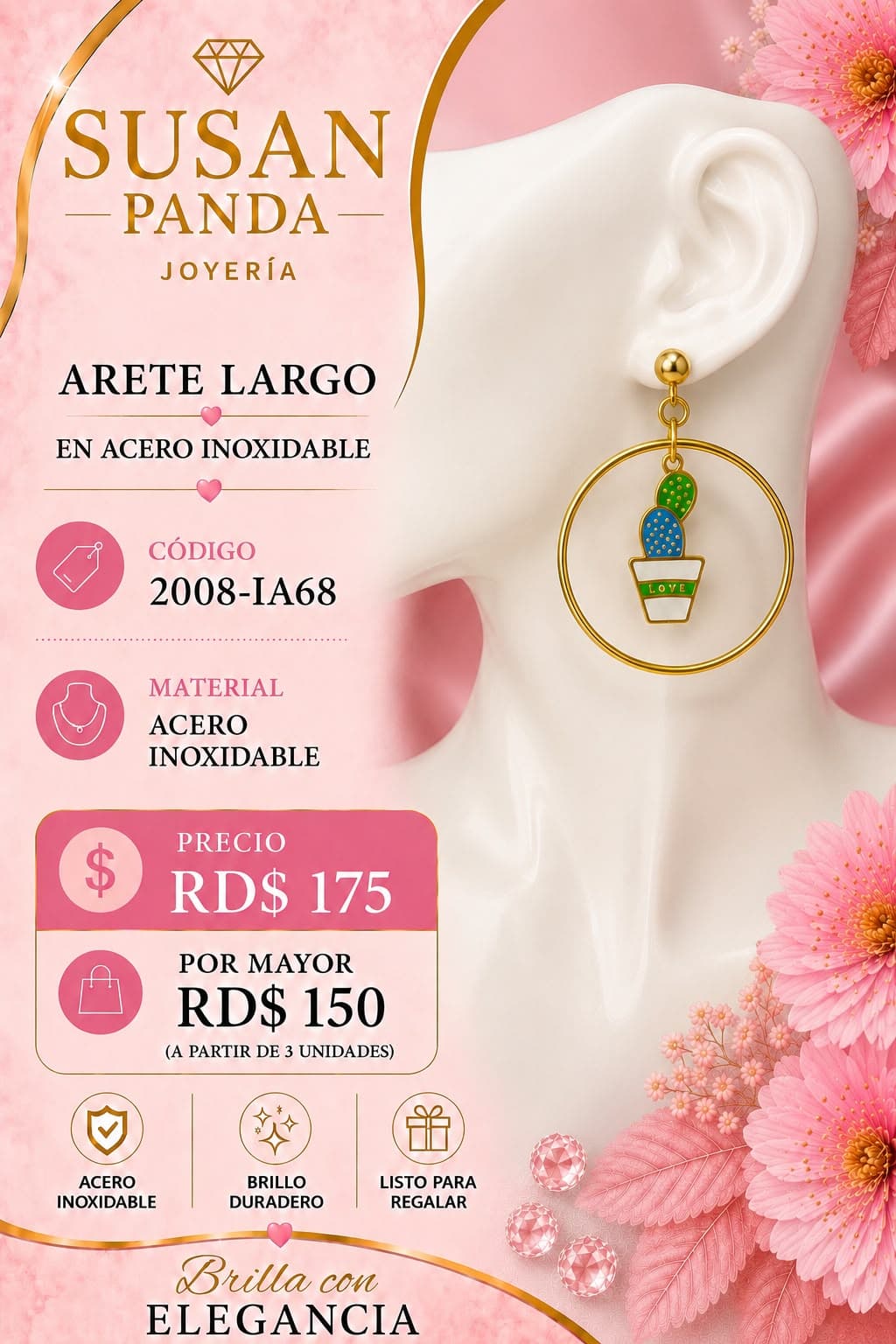 Arete Largo en Acero