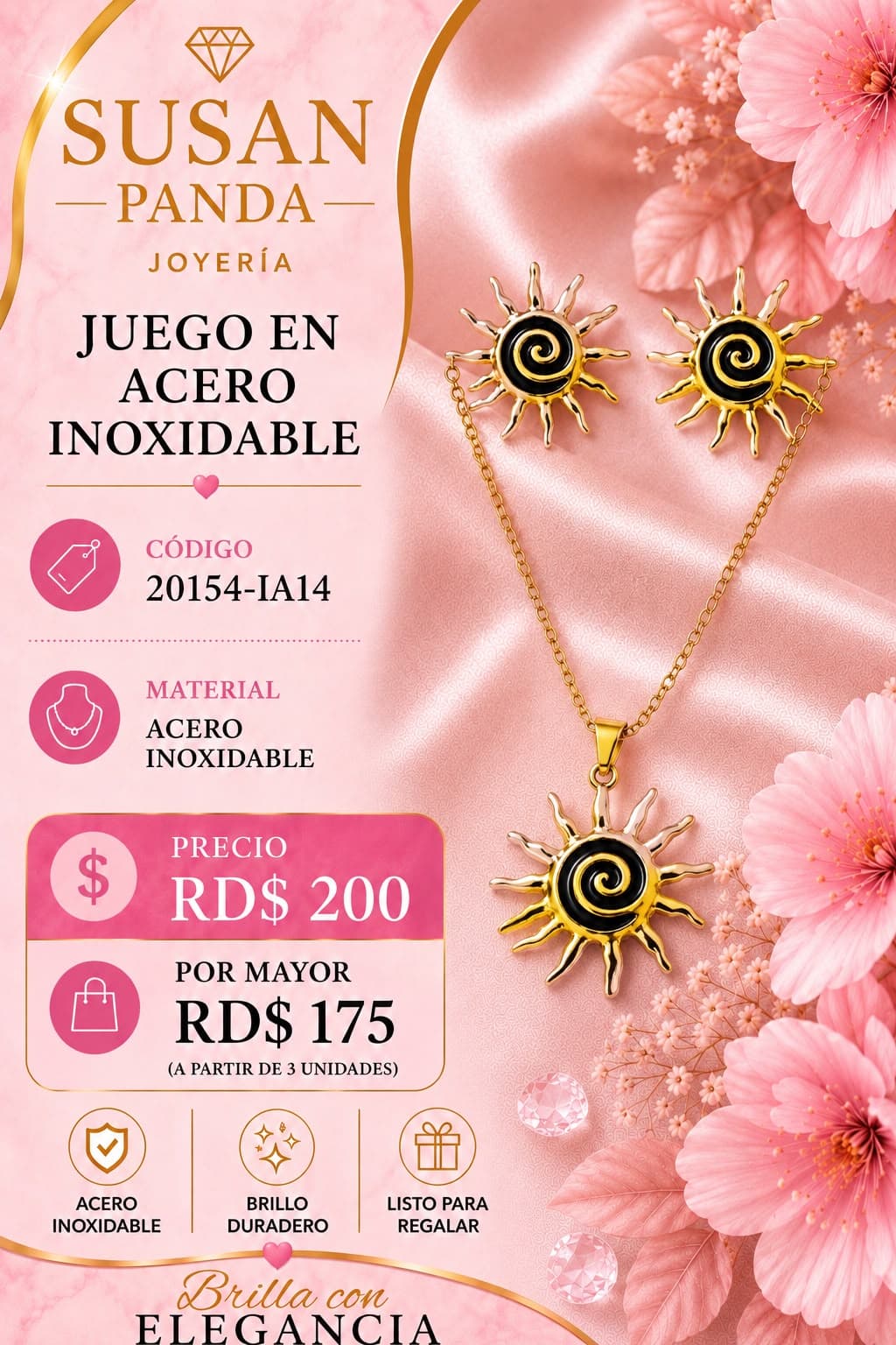 Juego en Acero para Mujer