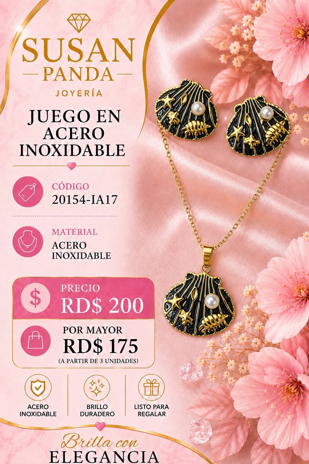 Juego en Acero para Mujer