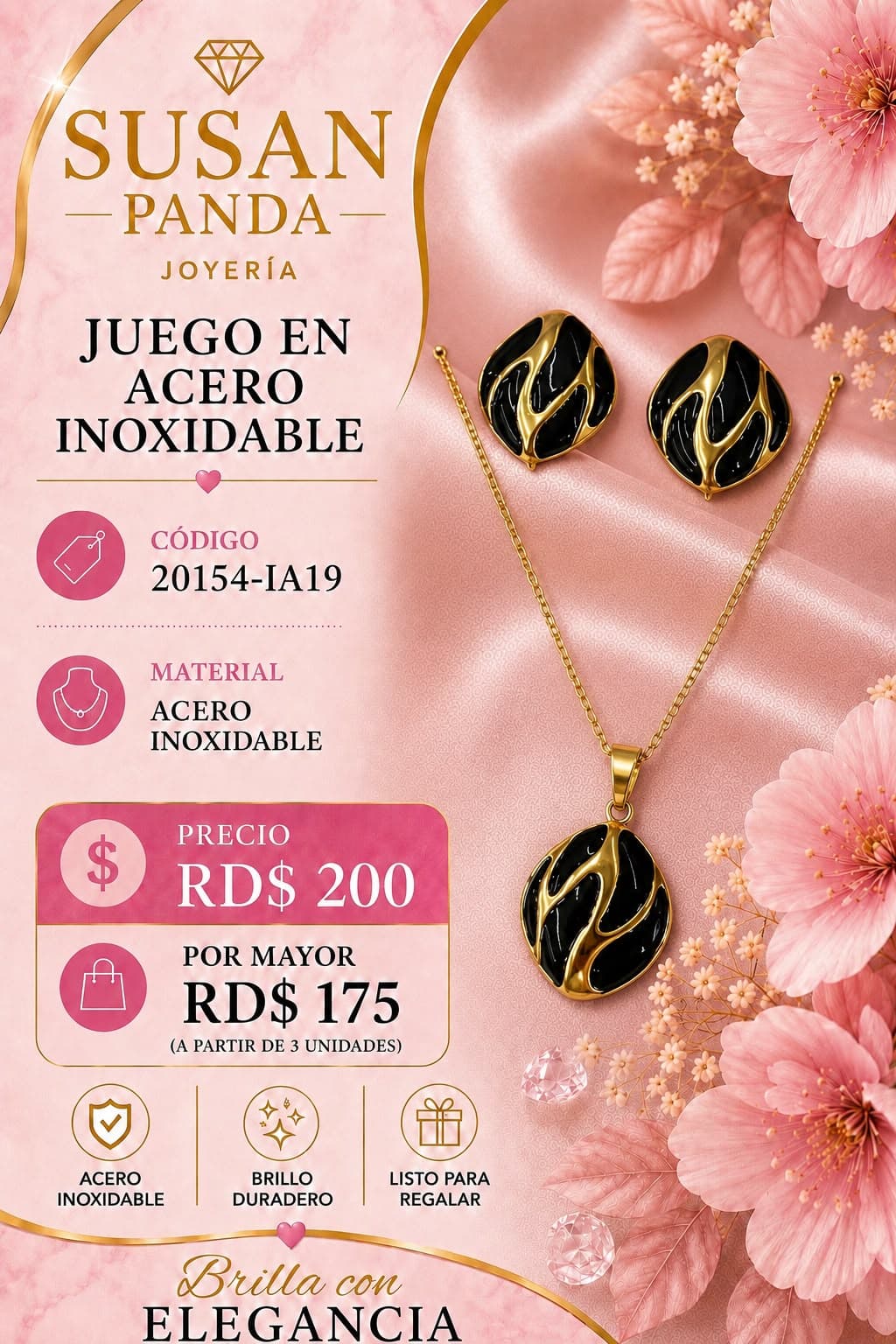 Juego en Acero para Mujer