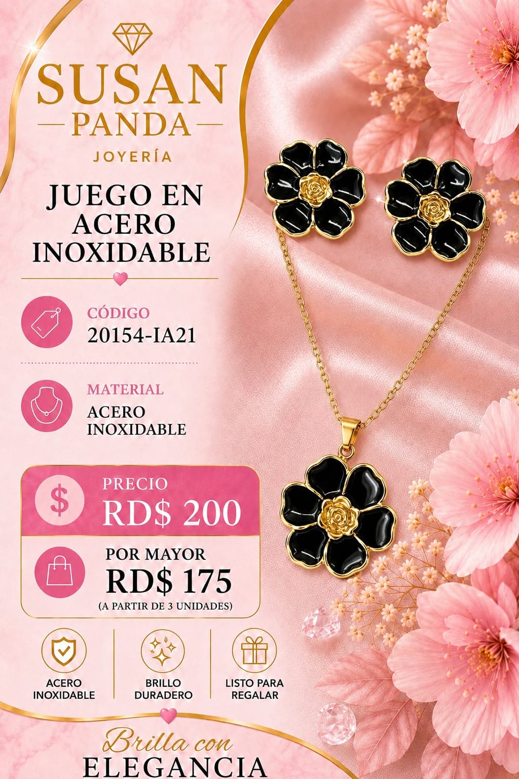 Juego en Acero para Mujer