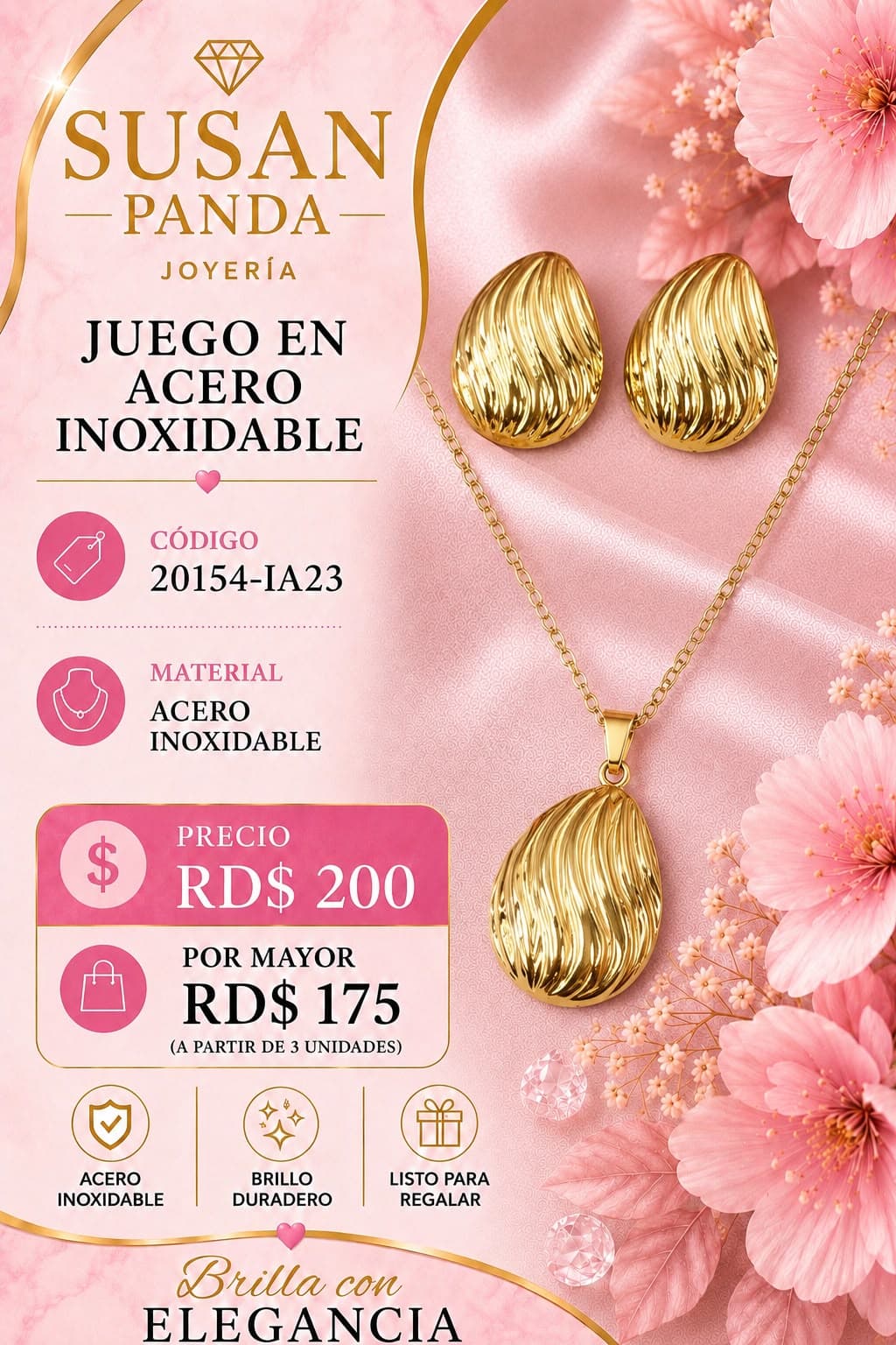 Juego de Mujer en Acero