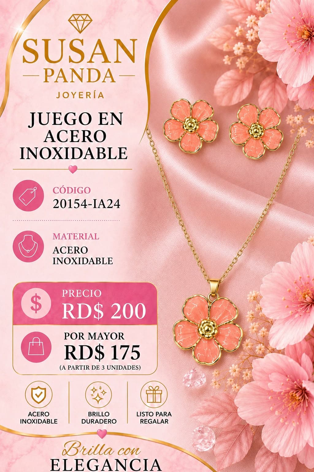 Juego de Mujer en Acero