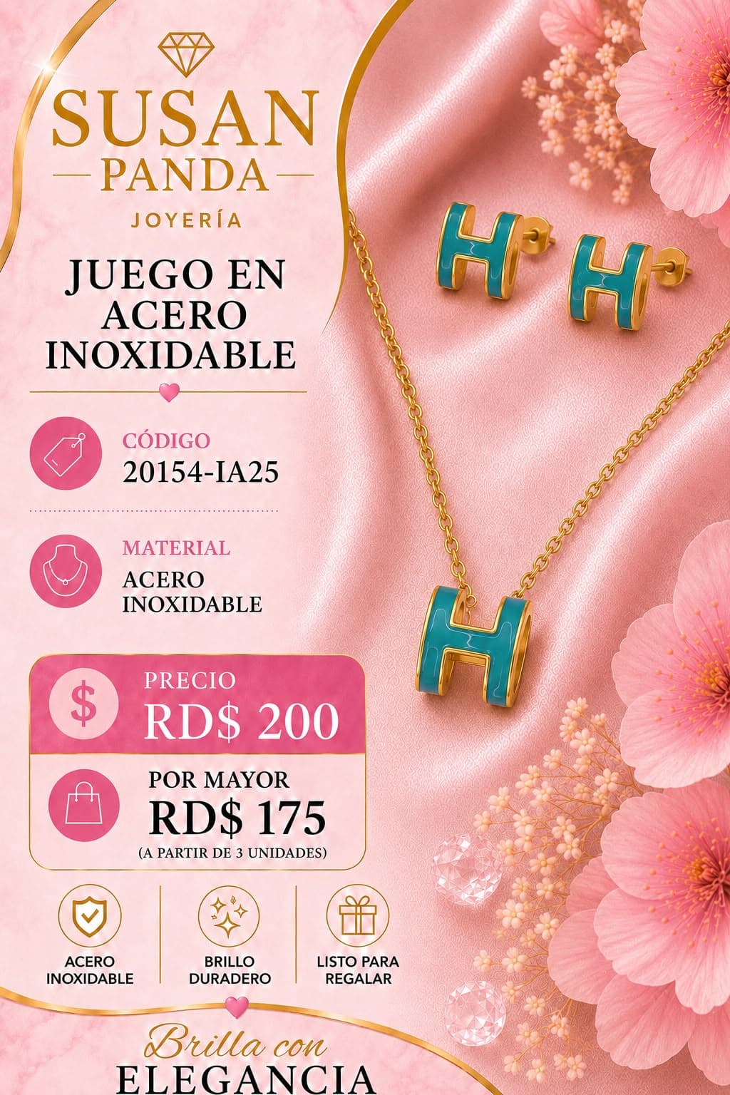 Juego en Acero para Mujer