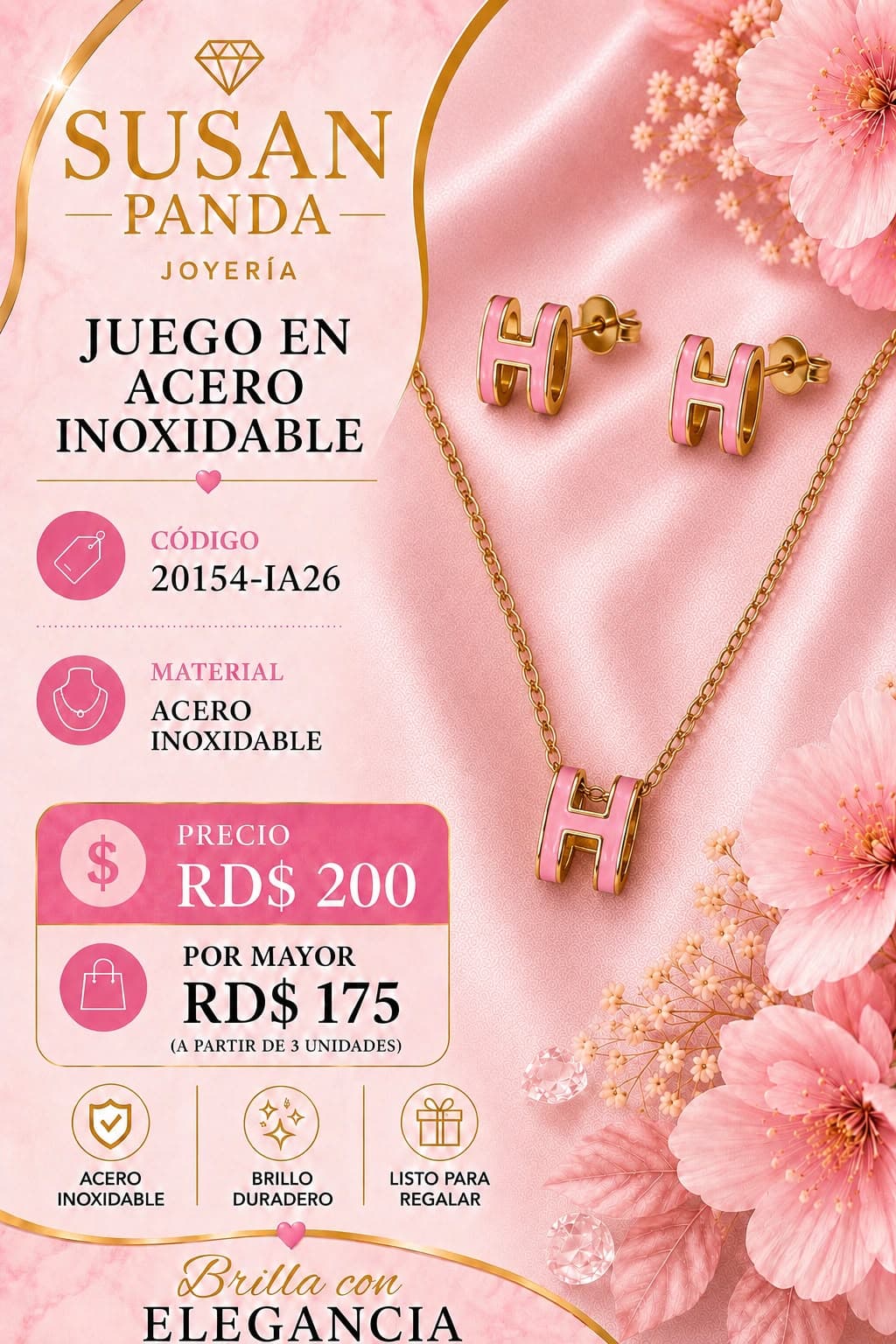 Juego en Acero para Mujer