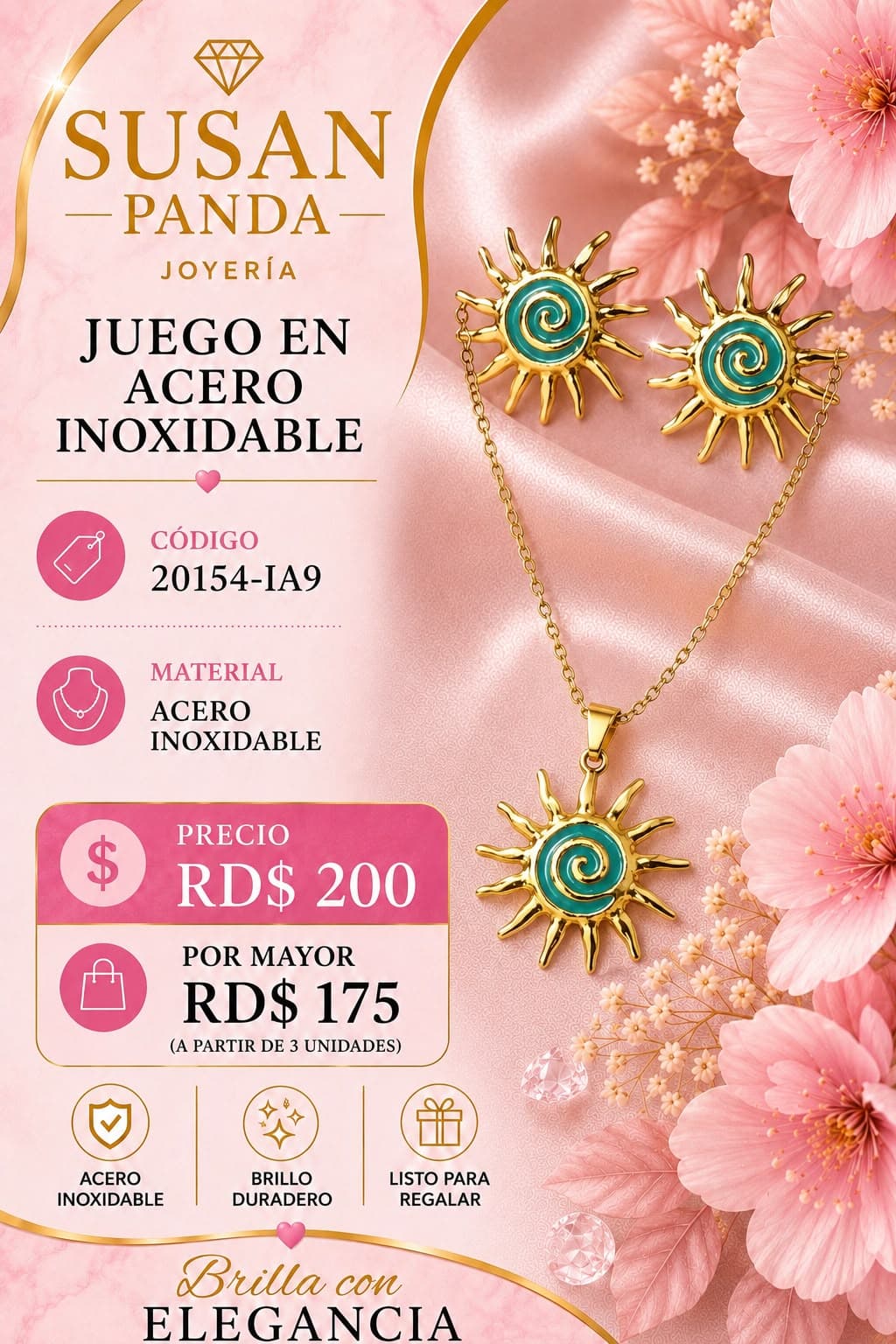 Juego en Acero para Mujer