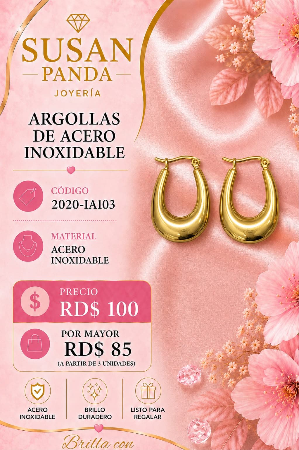 Argolla en Acero Inoxidable