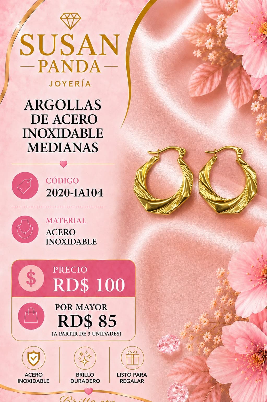 Argolla en Acero Inoxidable