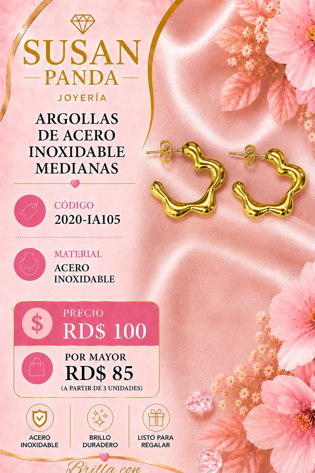 Argolla en Acero Inoxidable