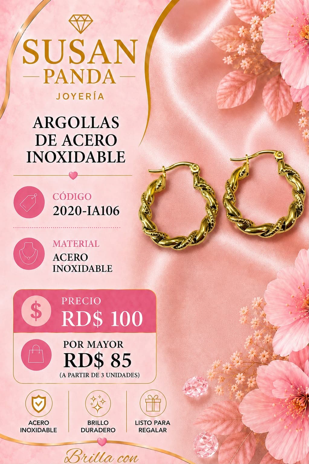 Argolla en Acero Inoxidable