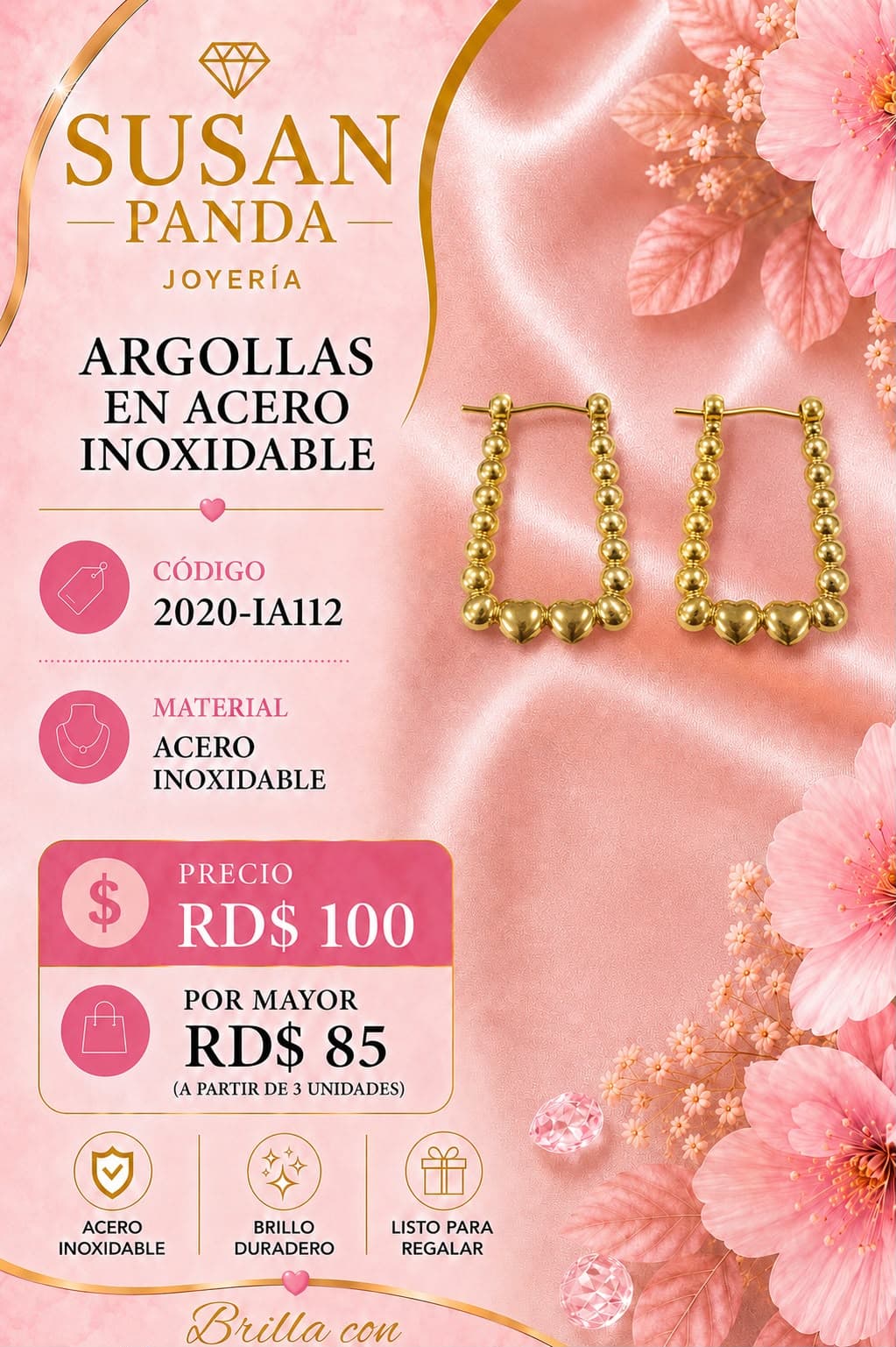 Argolla en Acero Inoxidable