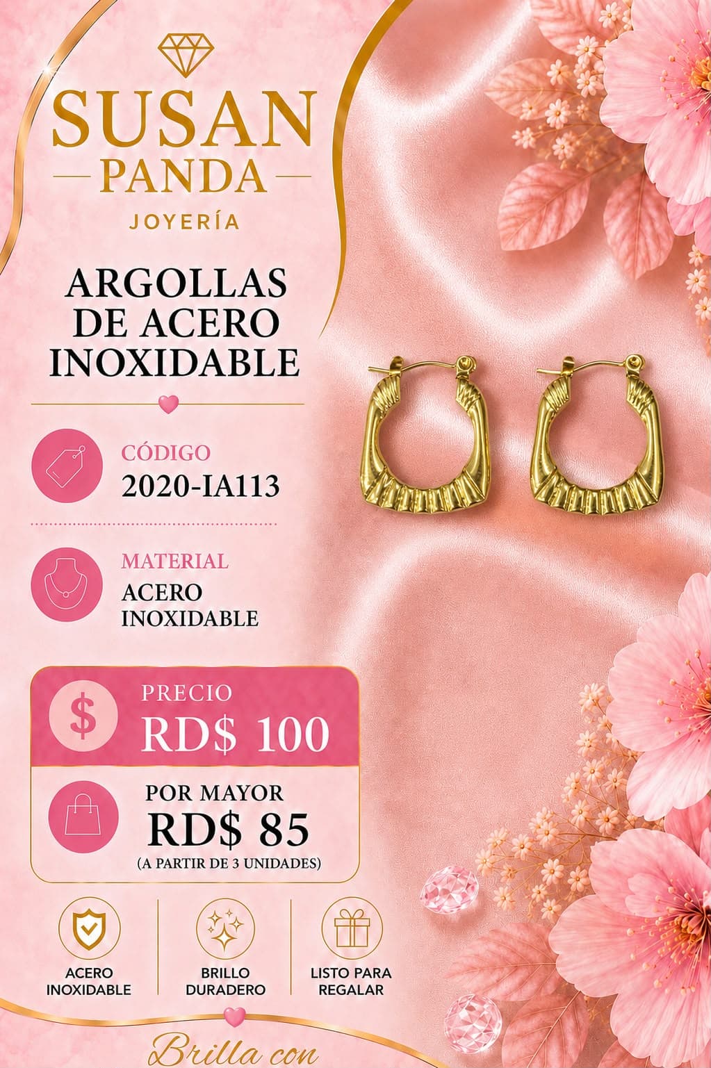Argollas en Acero Inoxidable