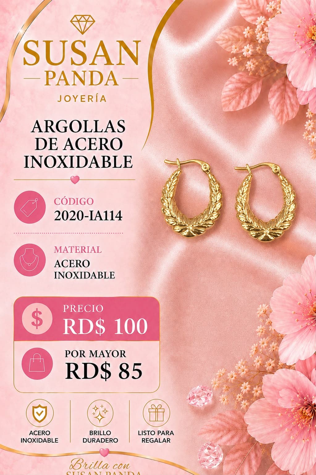 Argolla en Acero Inoxidable