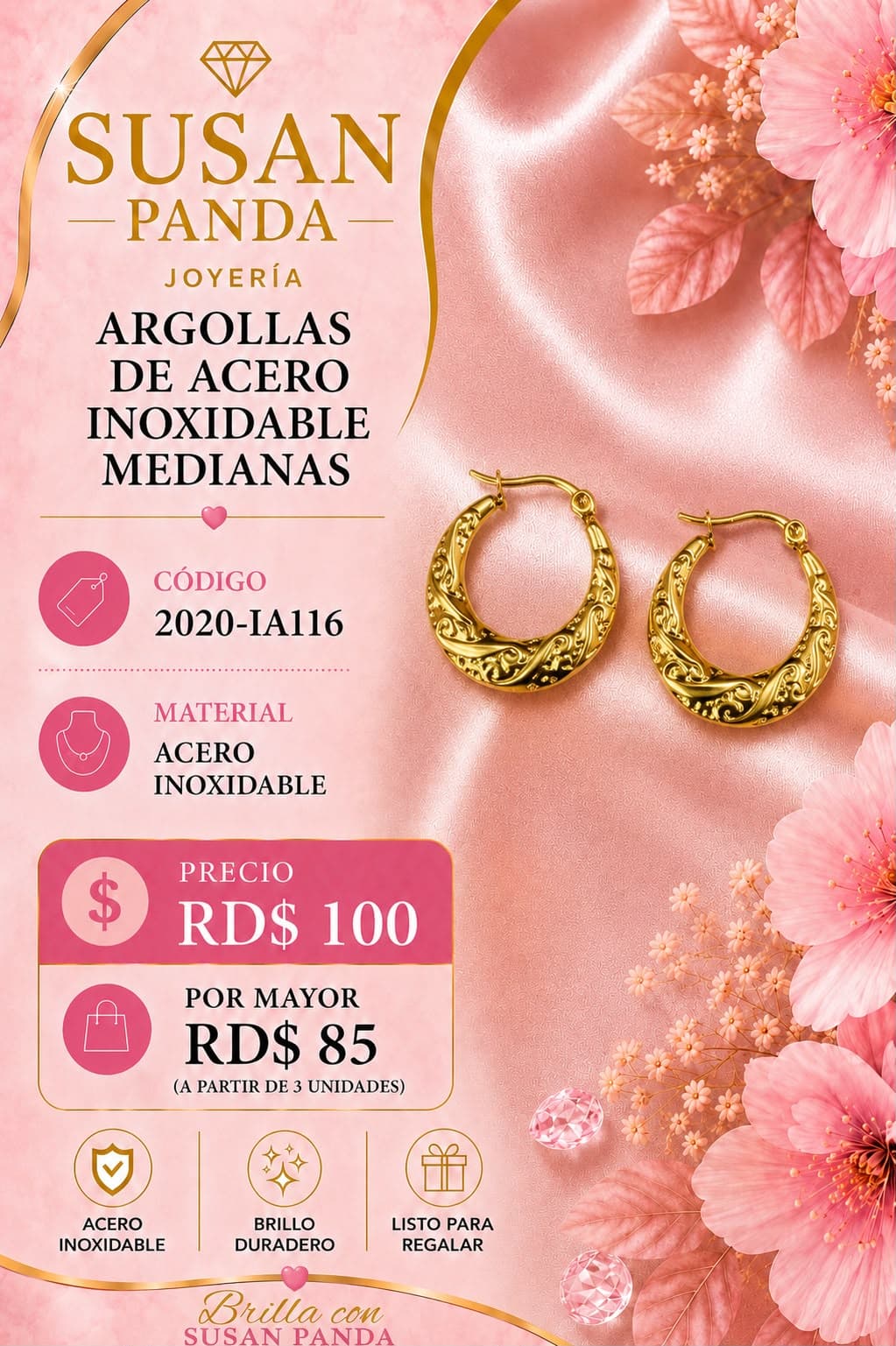 Argolla en Acero Inoxidable