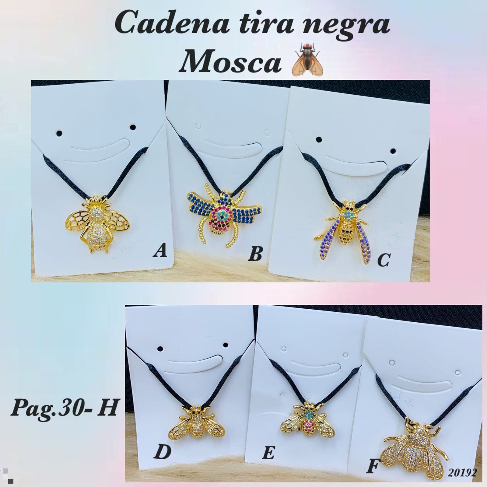 Pag. 30-H Cadena Tira Negra Mosca