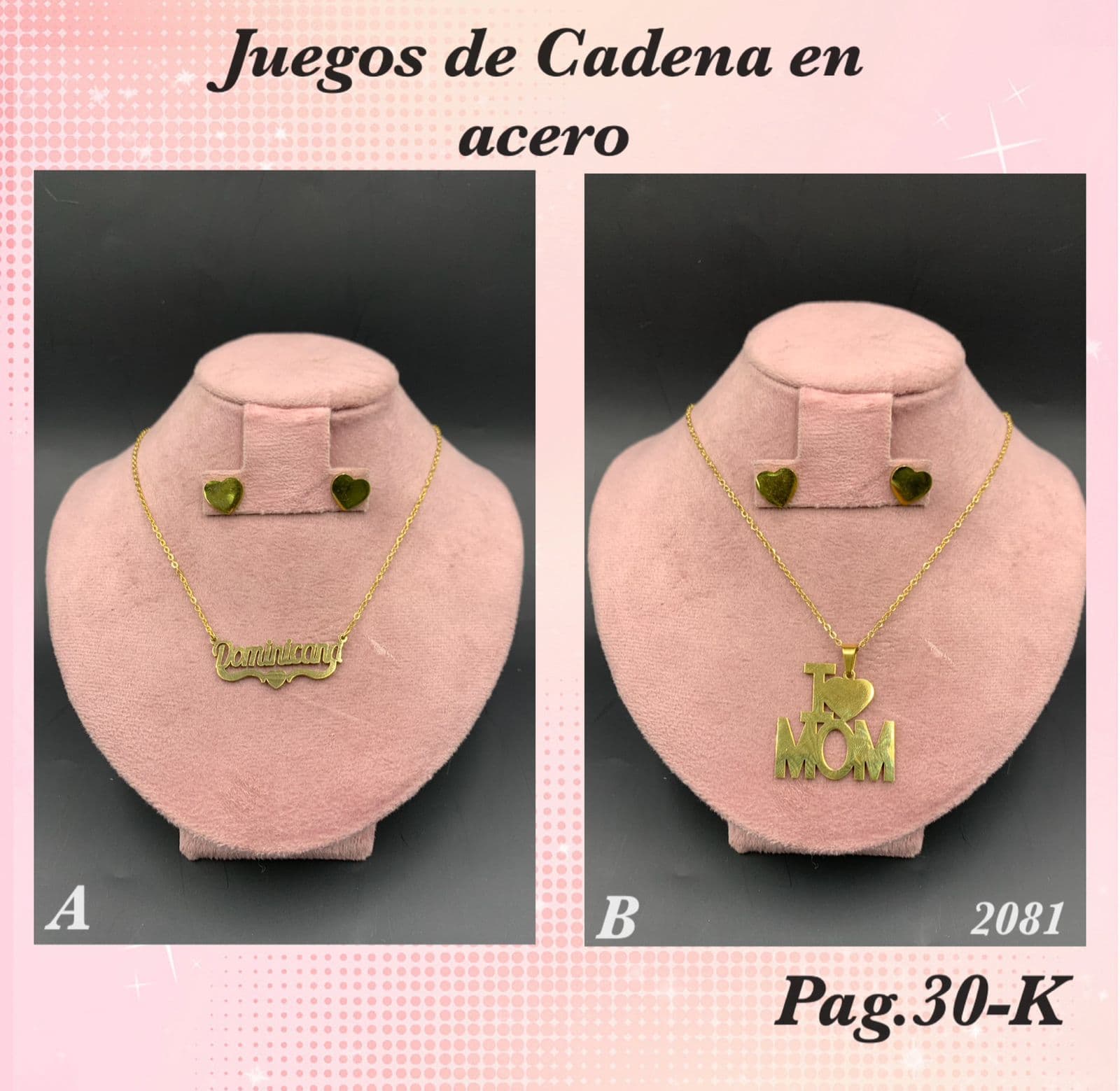 Pag. 30-K Juego de Cadena en Acero