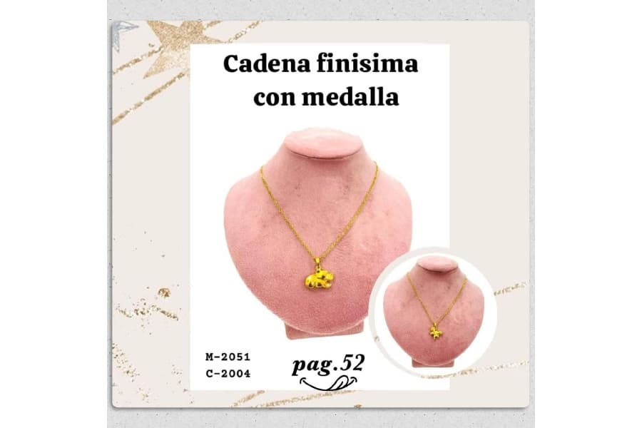 Pagina 52 M2051 C2004 Cadena Finisma con Medalla