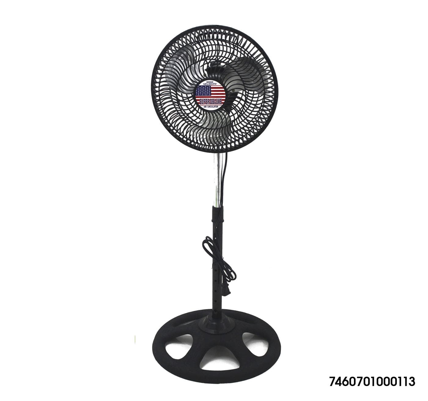 Abanico Pedestal Peq 10¨ Negro Plastico/metal