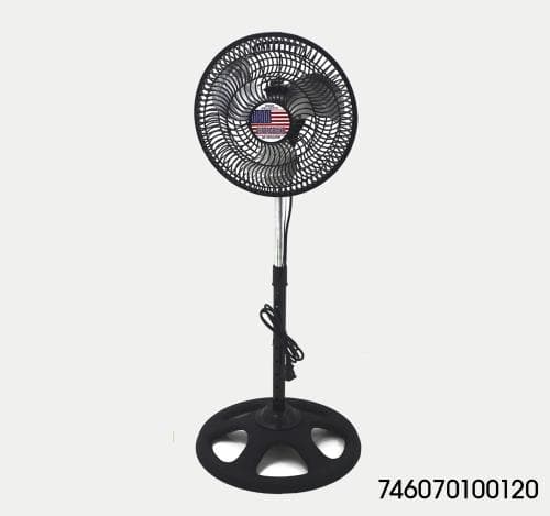 Abanico Pedestal Peq. 10" Negro Plastico / Metal