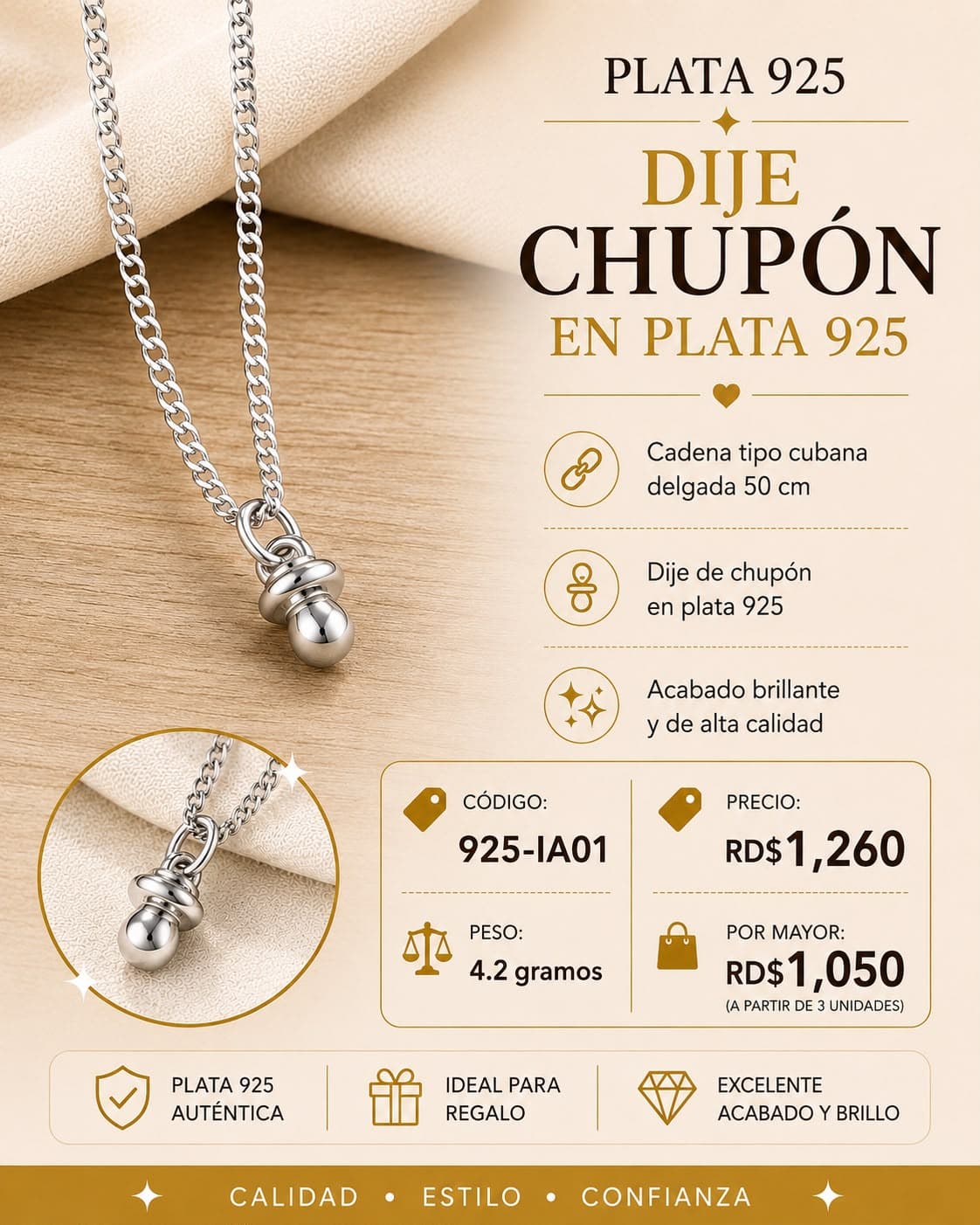 Cadena con Chupon