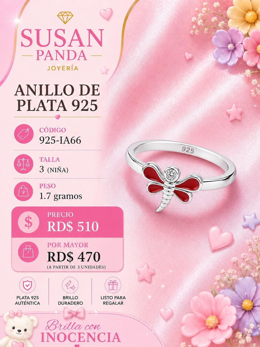 Anillo de Plata Nina