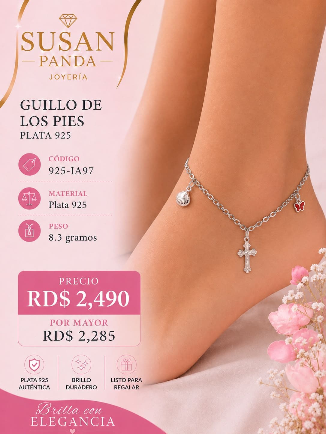 Guillo de los Pies en Plata 925