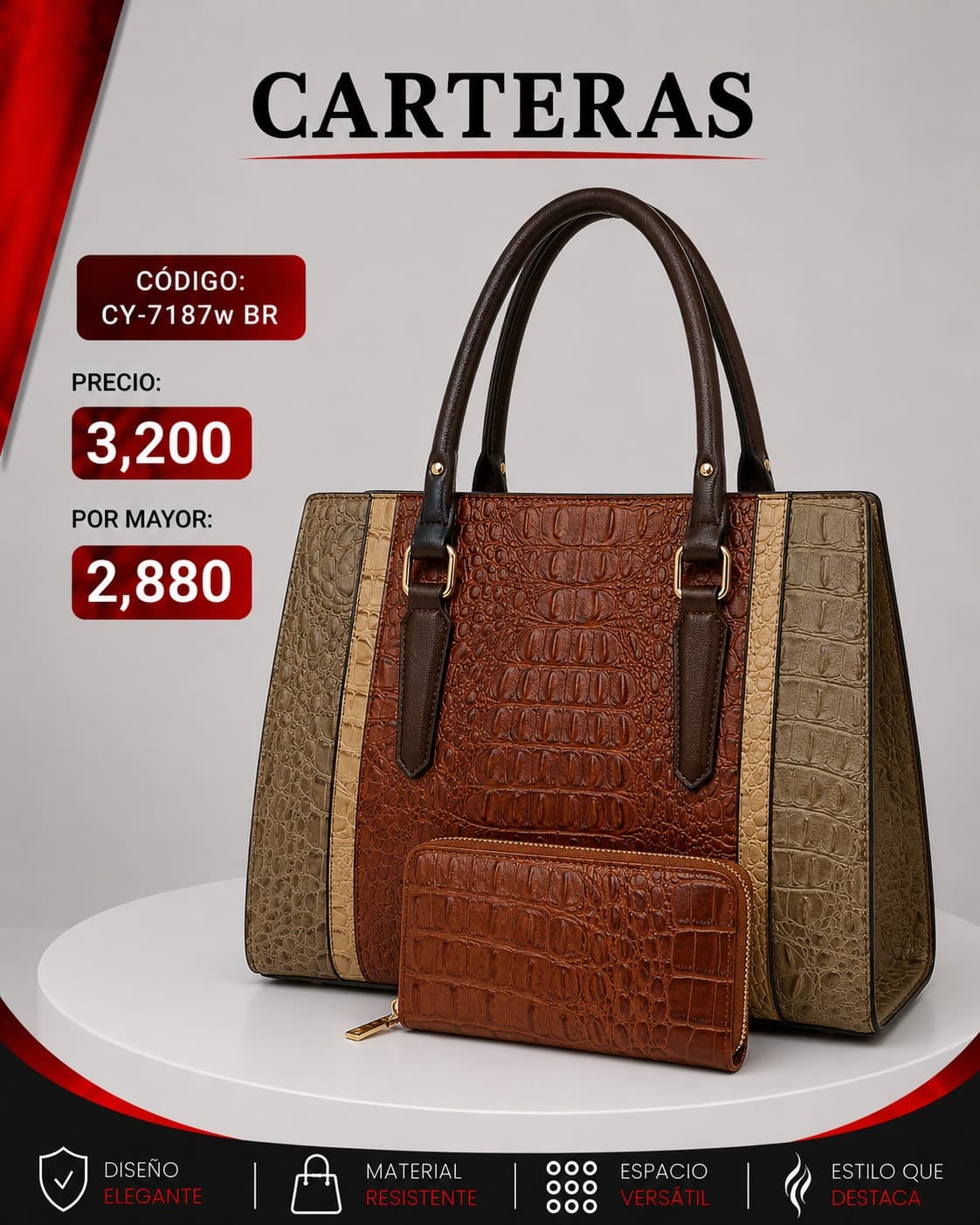 Cartera CY-7187BR
