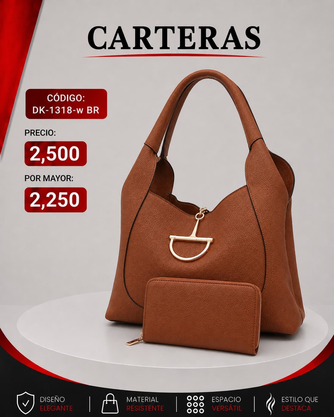 Cartera Marron DK-1318-BR