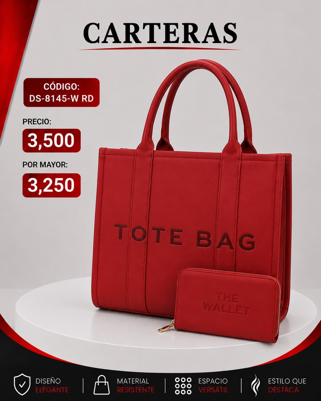 Cartera Roja DS-8145-RD