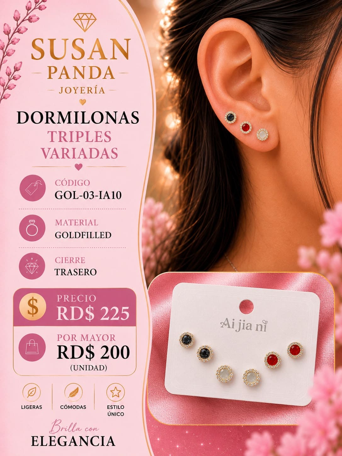 Dormilona Triples Variadas Goldfiller