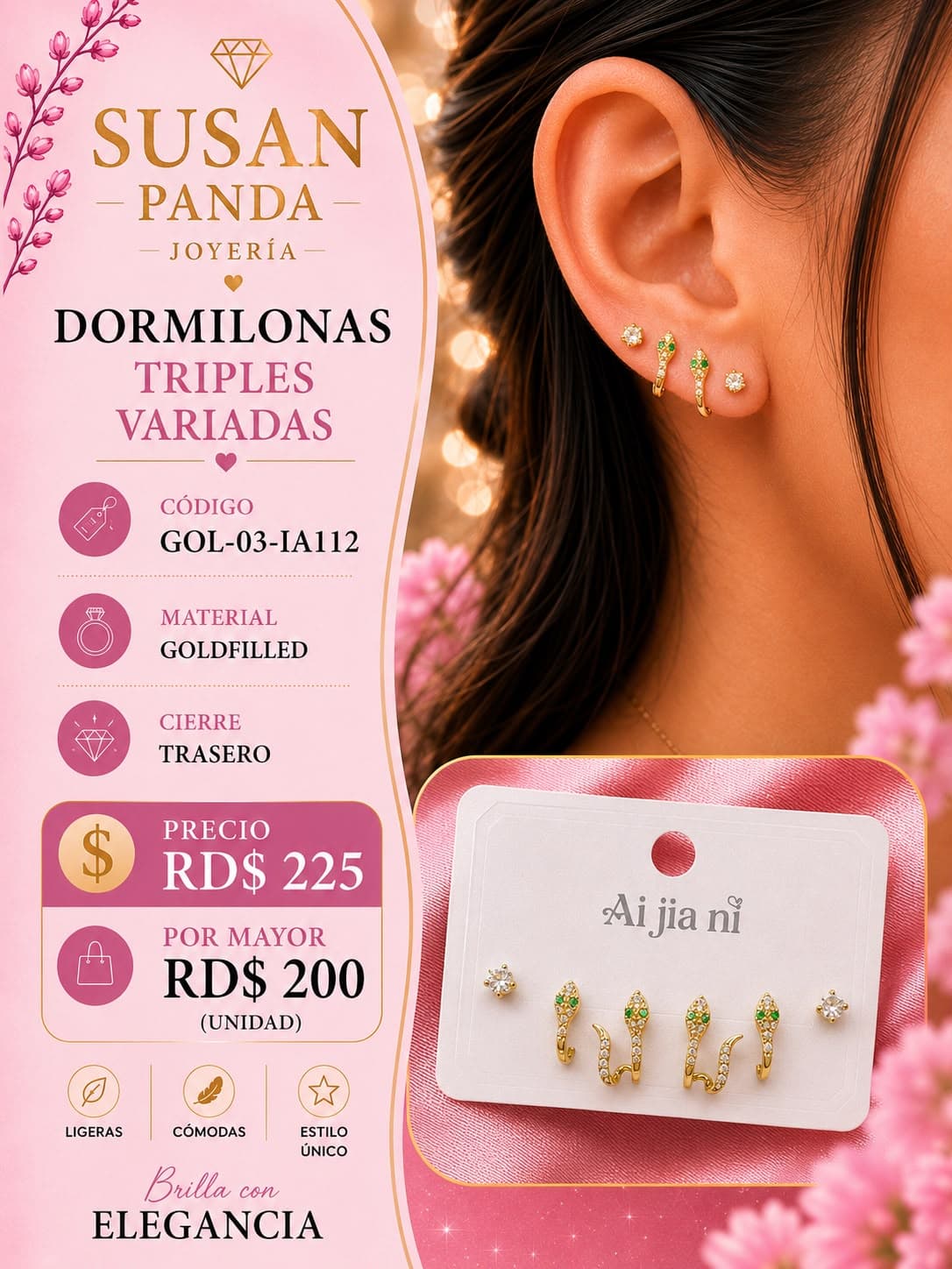 Dormilonas Triples Variadas Goldfiller