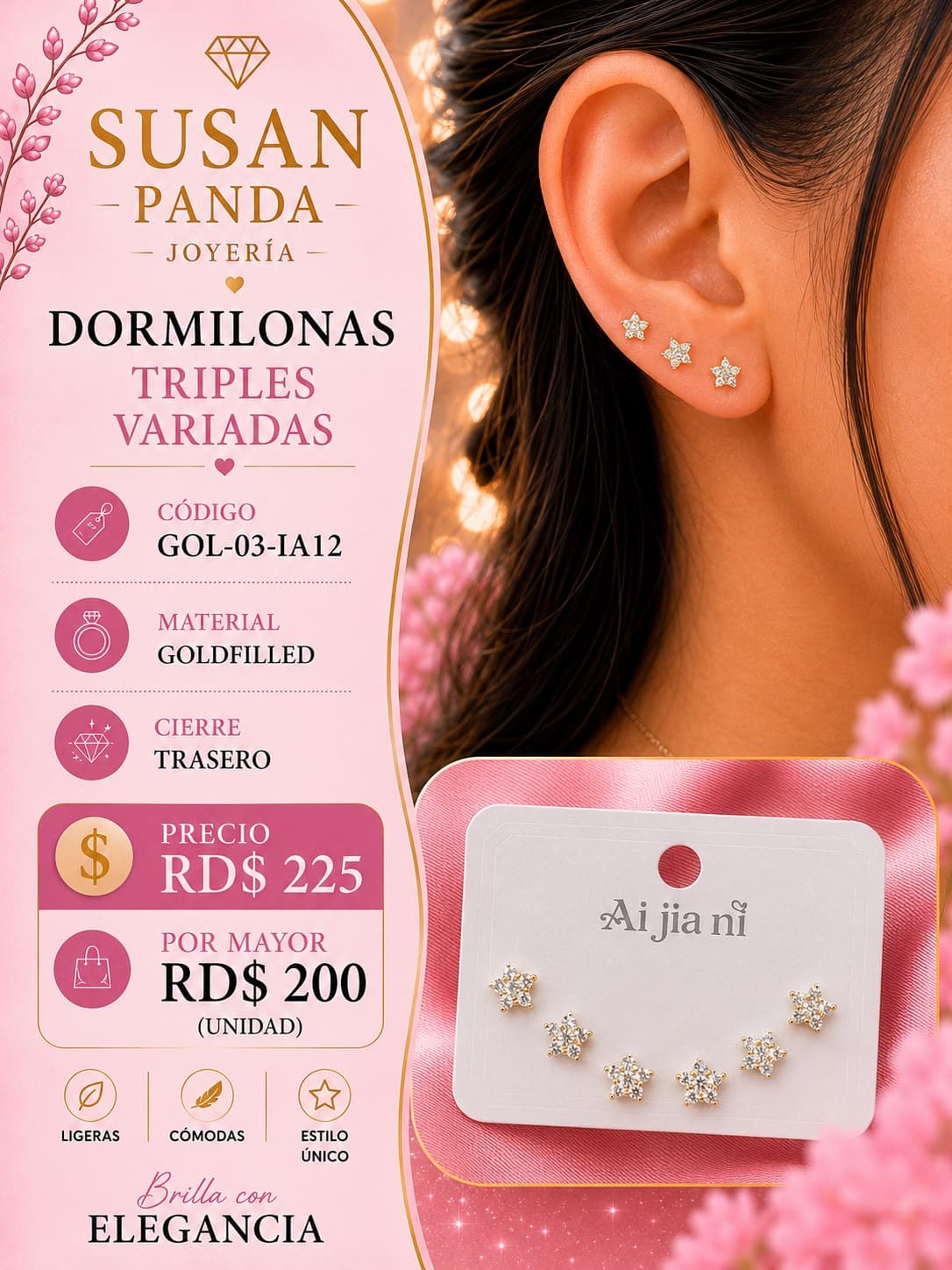 Dormilonas Triples Variadas Goldfiller