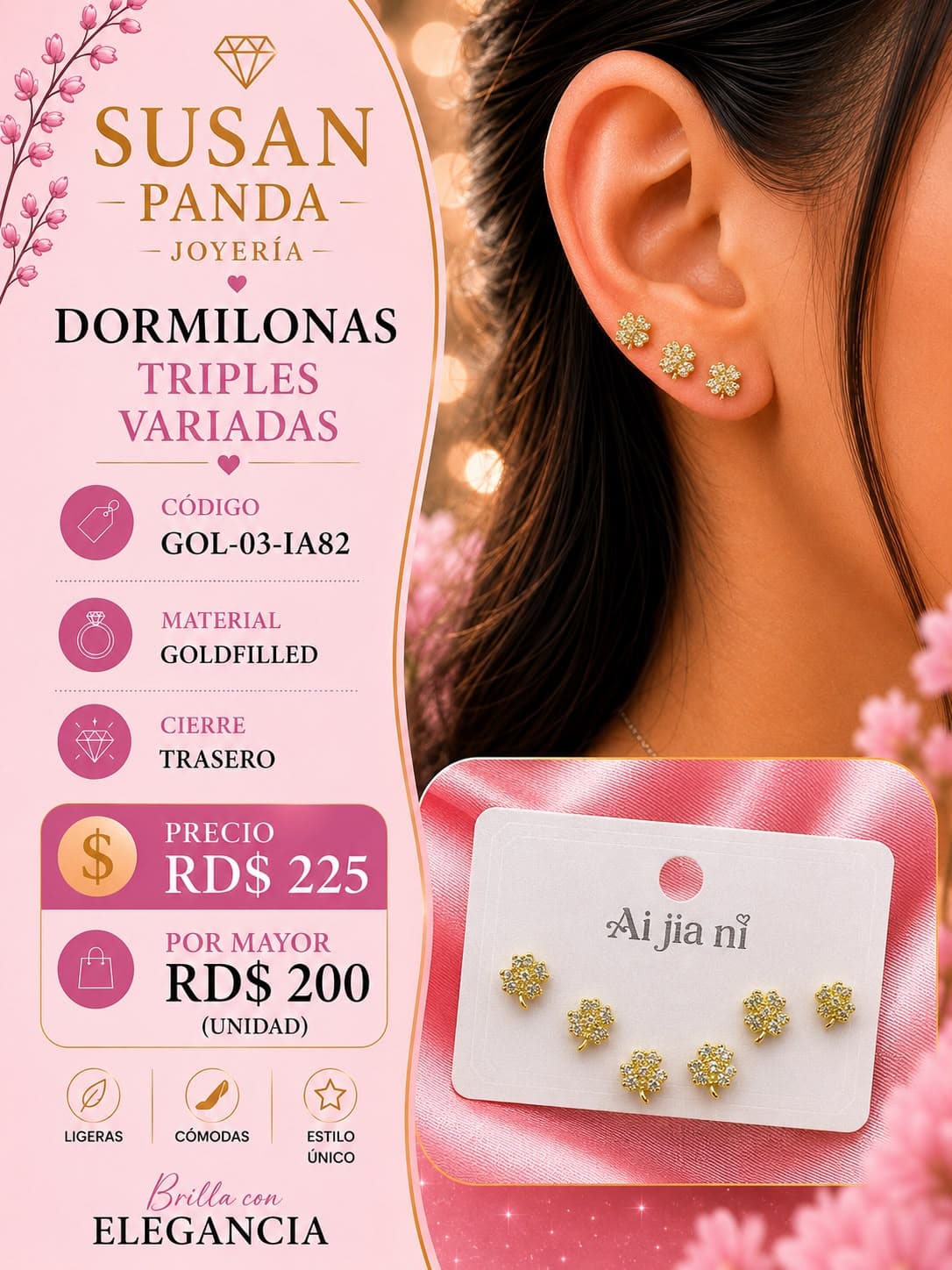 Dormilona Triples Variadas Goldfiller