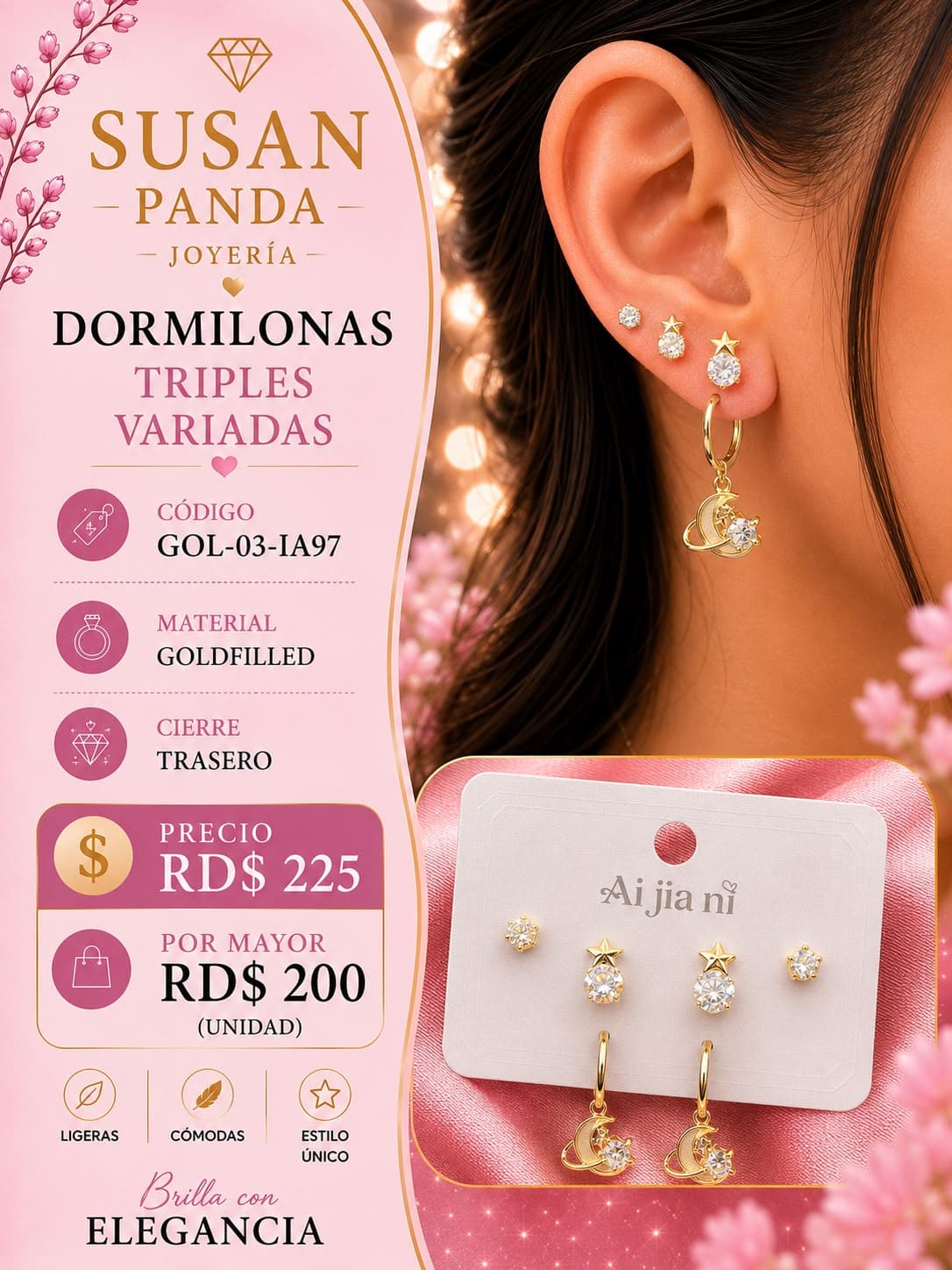 Dormilonas Triples Variadas Goldfiller