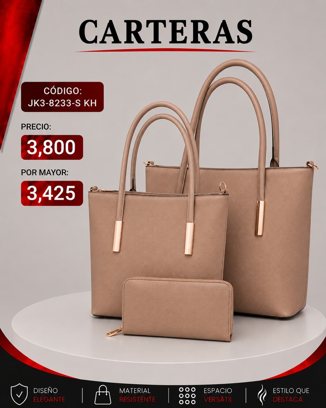 Set de Carteras JK3-8233-KH