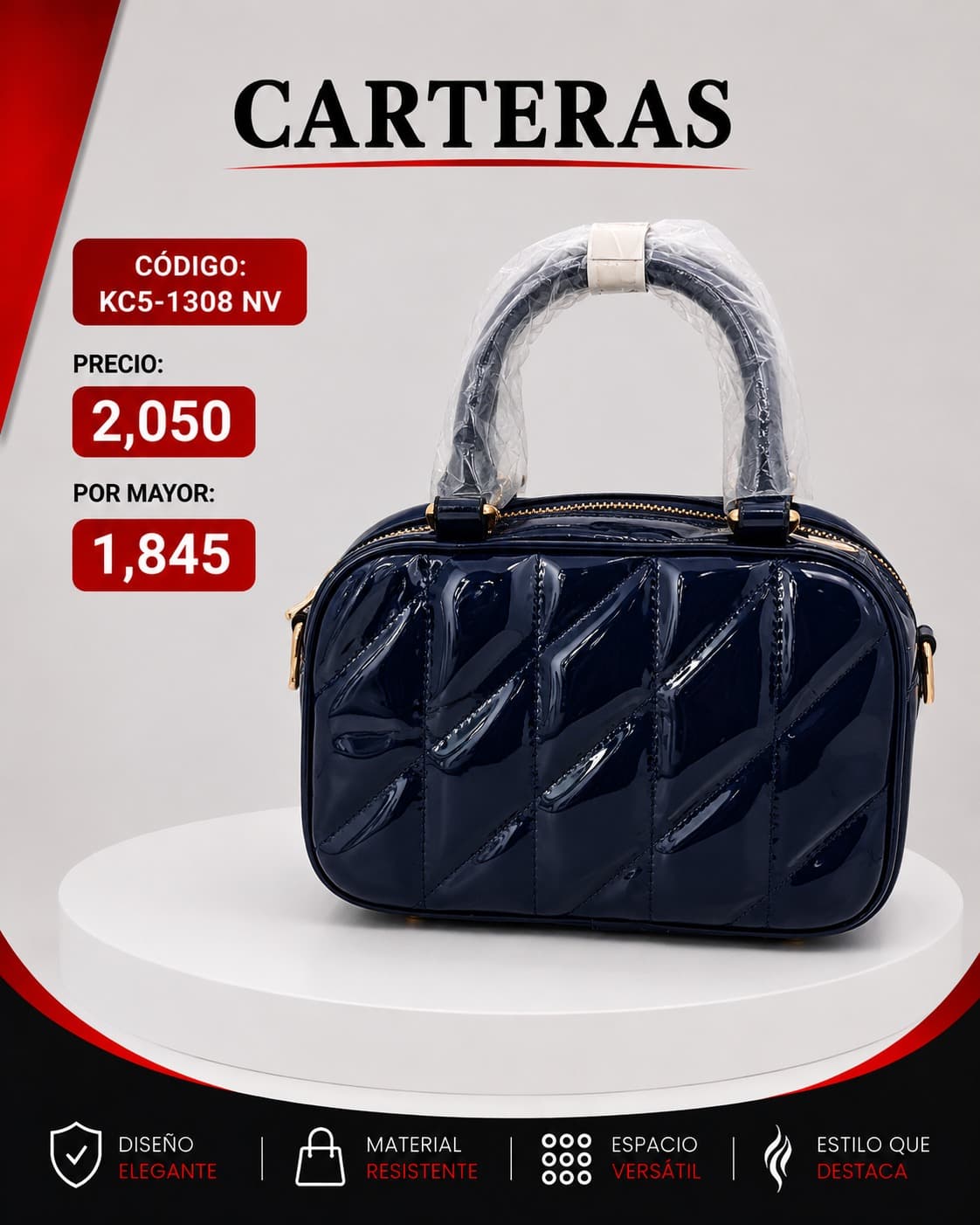 Cartera Azul KC5-1308NV