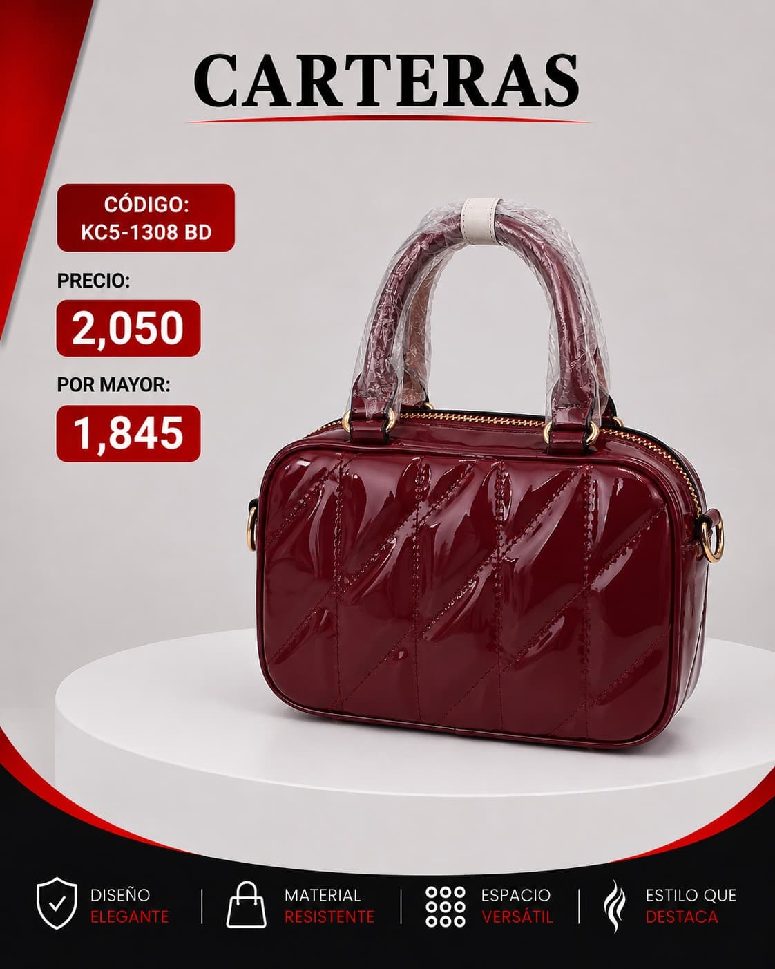 Cartera Roja KC5-1308RD