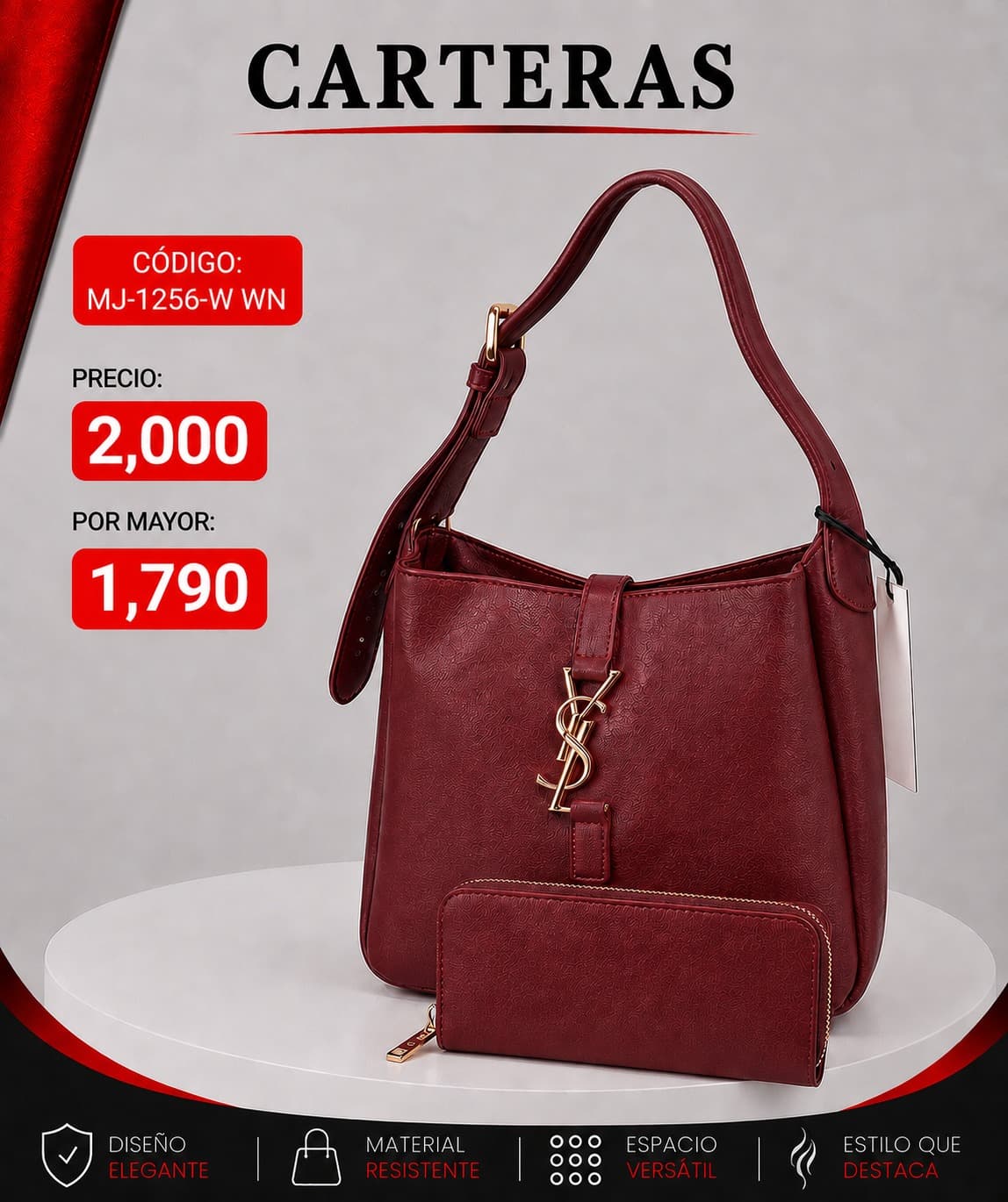 Cartera MJ-1256-WN