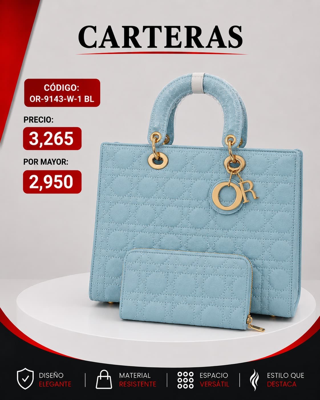 Cartera Azul OR-9143-W-1BL