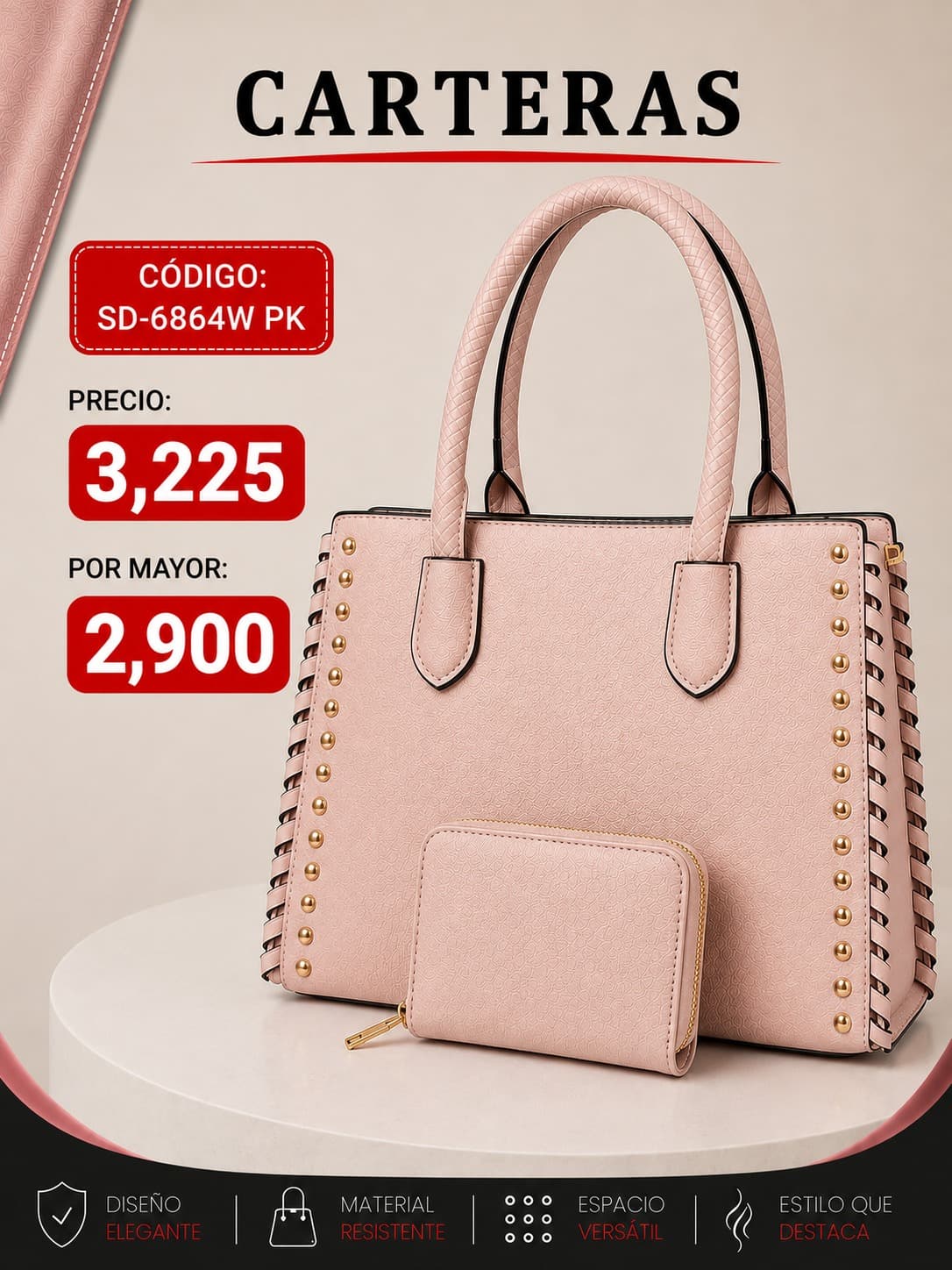 Cartera Pink SD-6864PK